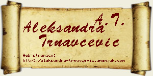 Aleksandra Trnavčević vizit kartica